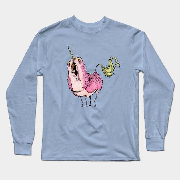 Behold! The regal and majestic Unicorn! Long Sleeve T-Shirt by westinchurch